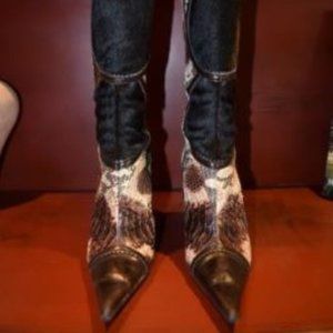 El Dante Cowhide & Snakeskin embossed Boots
